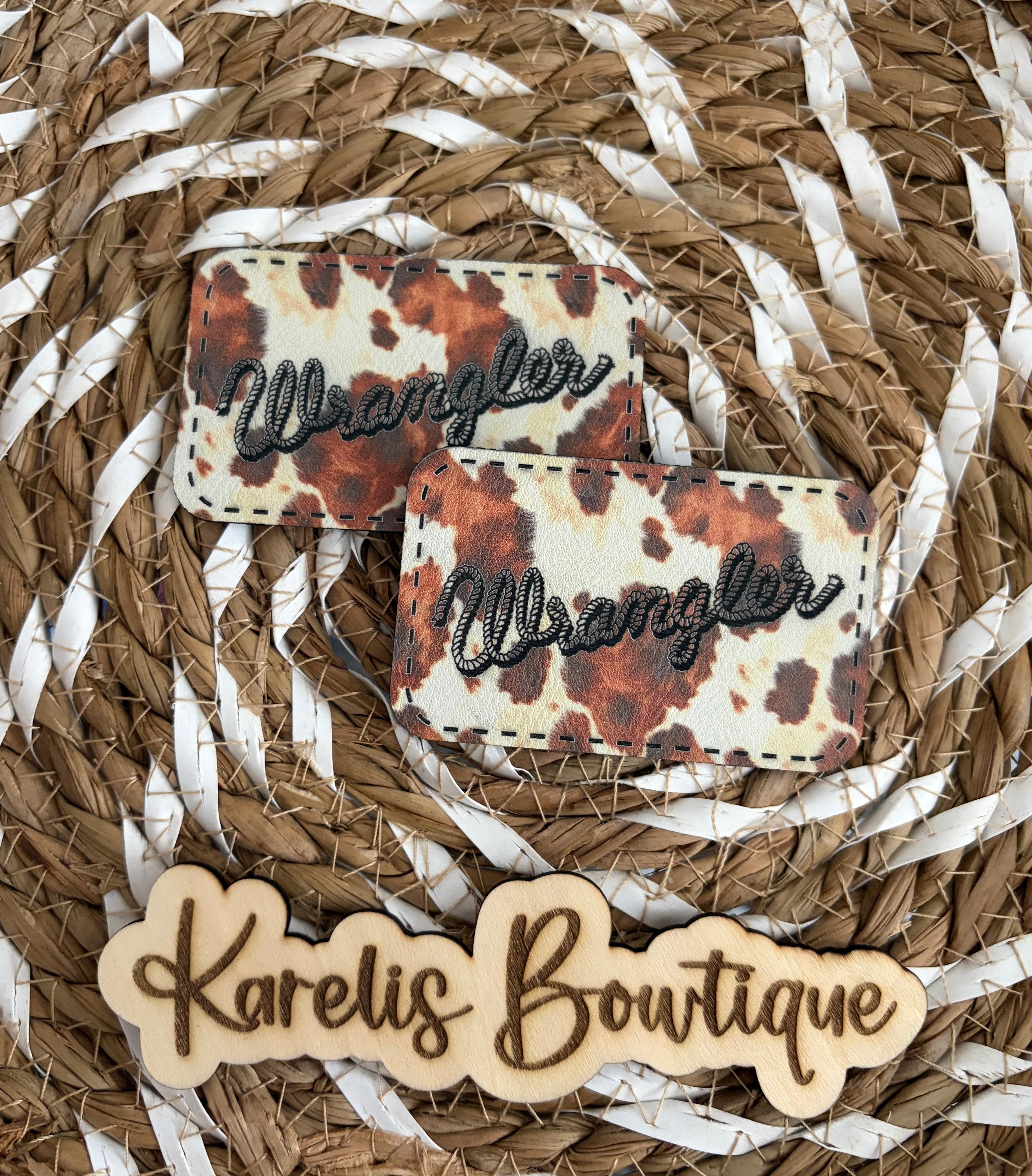 W Patch - Cow print