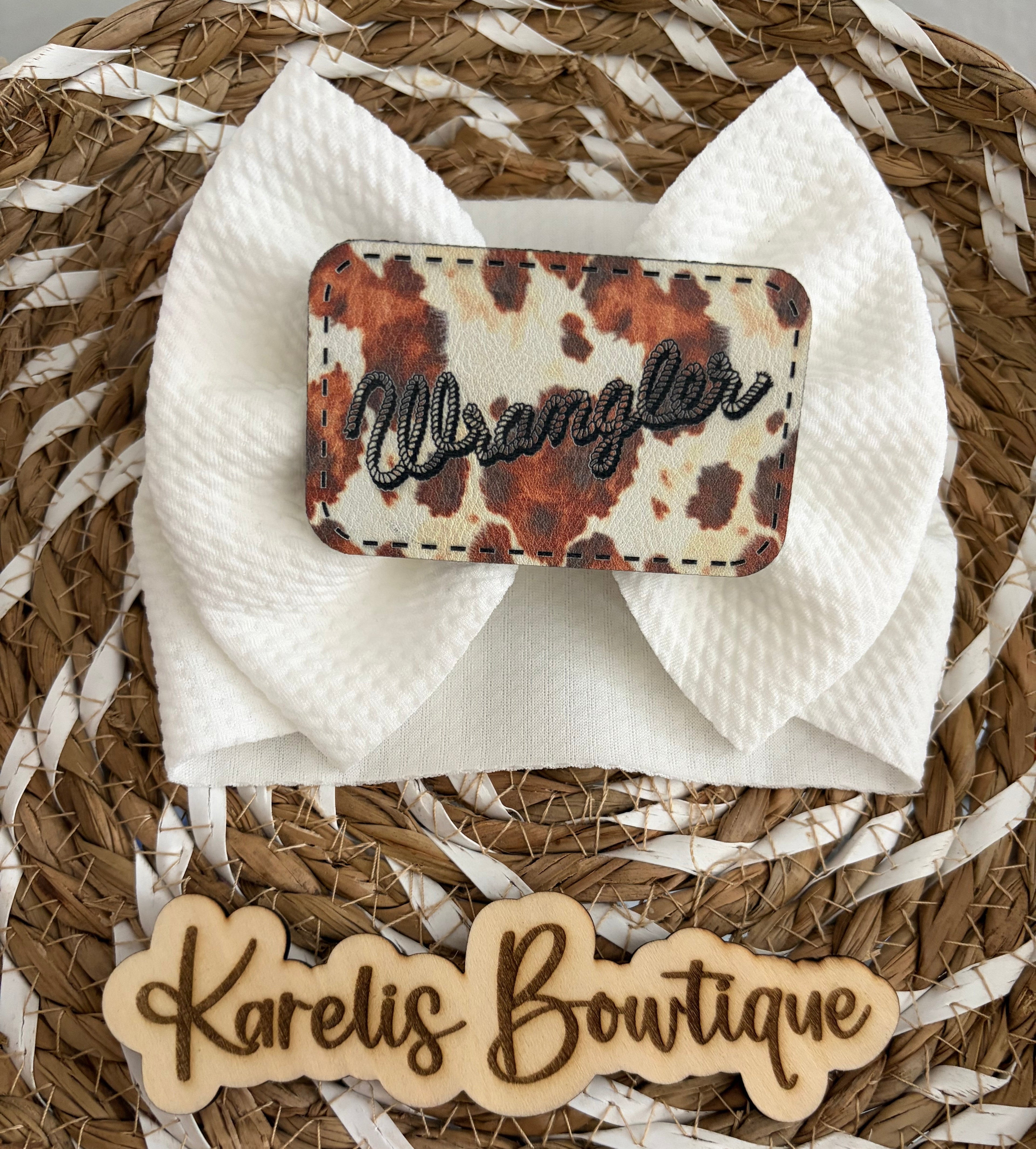 W Patch - Cow print